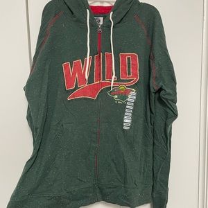 NWT Minnesota Wild Zip Up Hoodie